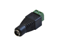 DC socket 2,1mm clamp with screws