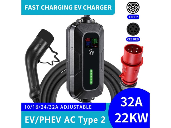 Opladningsstation til rejsebrug IMMAX EV/PHEV AC Type 2 22kW