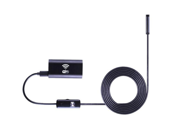 Endoskopisk Wi-Fi kamera UNI med LED belysning til iOS, Android, PC - 2 MPix, HD 1280x720, IP67, 2m kabel