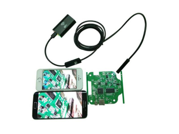 Endoskopisk Wi-Fi kamera UNI med LED belysning til iOS, Android, PC - 2 MPix, HD 1280x720, IP67, 2m kabel
