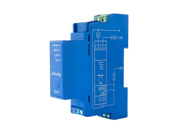 DIN rail relay SHELLY PRO 1 Wi-Fi