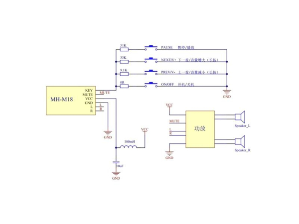 Bluetooth 4.2 Stereo Audio Receiver Module MH-M18