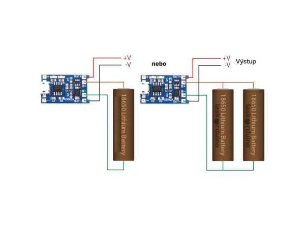 Li-Ion oplader med 1A beskyttelse og IO TP4056 modul TIPA