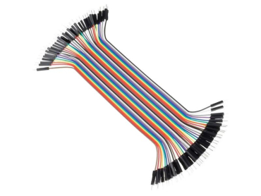 Dupont forbindelseskabler 40pin, 20cm, han-han - TIPA, kan opdeles efter behov