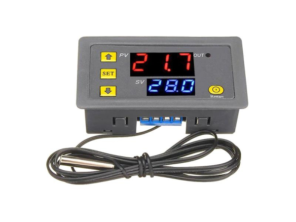 Digital termostat TIPA W3230, -50 til 110°C, 12VDC