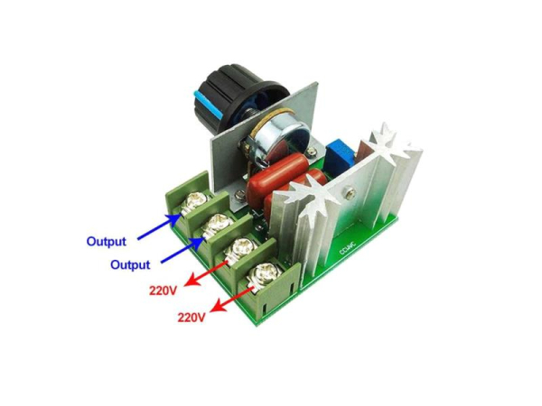 Hastighedsregulator og dæmper til kommutatormotorer op til 4000W med dæksel TIPA