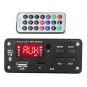 Bluetooth 5.0 MP3-afspiller med FM-radio, fjernbetjening og strømforsyning 5-14V TIPA