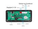 Bluetooth 5.0 MP3-afspiller med FM-radio, fjernbetjening og strømforsyning 5-14V TIPA