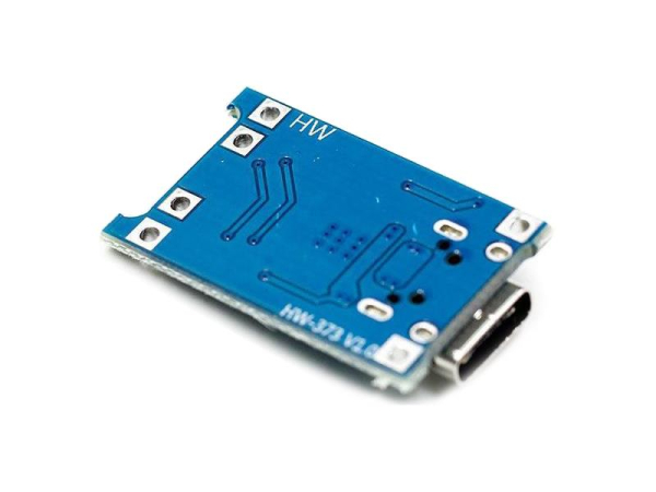 Li-Ion opladermodul 1A med beskyttelse, IC TP4056 (USB C) - TIPA