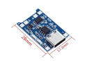 Li-Ion opladermodul 1A med beskyttelse, IC TP4056 (USB C) - TIPA