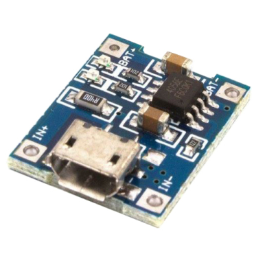 1A Li-Ion Opladermodul med TP4056 IC, TIPA - Konstant Strøm, 3.6V-4.2V
