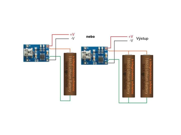 1A Li-Ion Opladermodul med TP4056 IC, TIPA - Konstant Strøm, 3.6V-4.2V