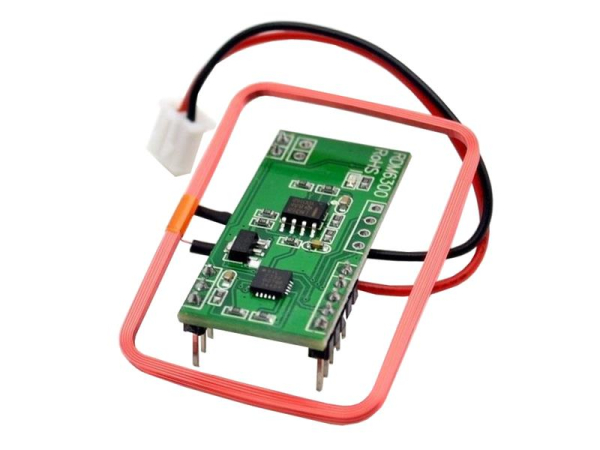 RFID Modul EM4100 125kHz TIPA - 9600 baud, RS232 UART, DC 5V