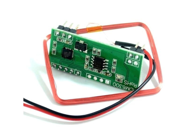 RFID Modul EM4100 125kHz TIPA - 9600 baud, RS232 UART, DC 5V