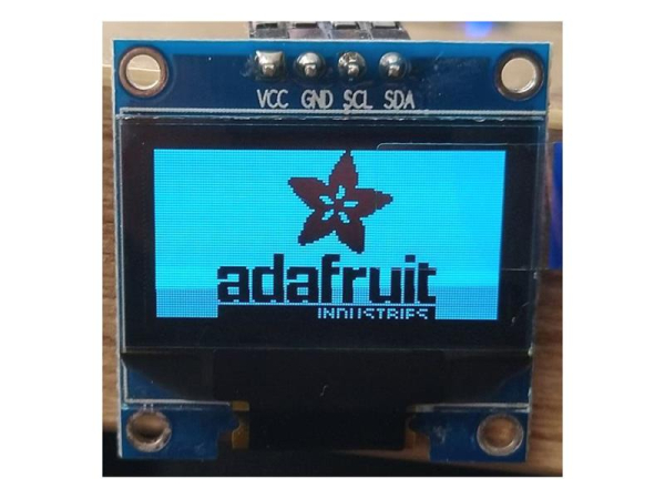 OLED-display 0.96" 128x64 blå tegn IIC/I2C 4-pin TIPA