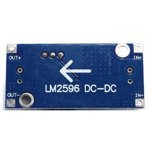 Spændingsregulator LM2596, justerbar DC-DC step-down konverter 3A, TIPA, 4.5-35V til 3-33V