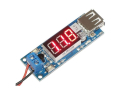 Spændingsomformer TIPA 4.5-40V til 5V/2A, USB + voltmeter, trin-ned konverter