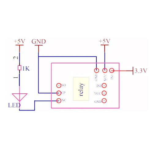 Relay module 1-channel 5V High level