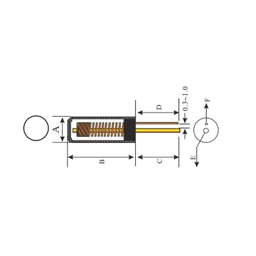 vibrationssensor med stikforbindelser