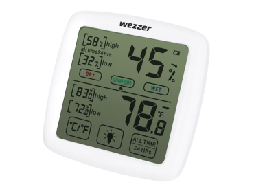 Termohygrometer LEVENHUK Wezzer Teo TH30 med temperatur- og fugtighedsmåling Termohygrometer LEVENHUK Wezzer Teo TH30 med temperatur- og fugtighedsmåling