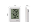 Digitalt Termometer EMOS E0345 med Hygrometer, Indendørs Temperatur og Luftfugtighed, Magnetisk Montering