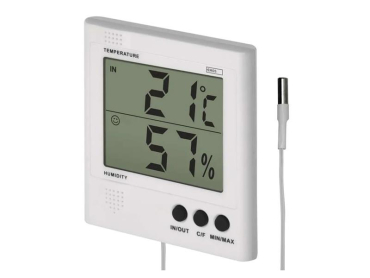Digitalt termometer EMOS RS8471 med ledning, indendørs og udendørs temperatur, fugtighed