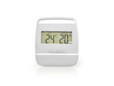 Termometer og hygrometer NEDIS WEST100WT, indendørs klimakontrol, hvid
