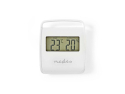 Termometer og hygrometer NEDIS WEST100WT, indendørs klimakontrol, hvid