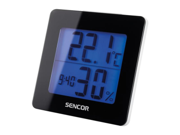 Termometer med alarm SENCOR SWS 1500 B - Indendørs temperatur og fugtighed, LCD-skærm