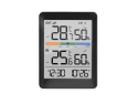 Termometer TE45 SOLIGHT med indendørs og udendørs temperaturmåling -9.9°C til +70°C, fugtighedsmåling 20% til 95%, trådløs sensor, sort