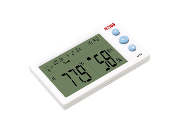 Termometer og fugtmåler UNI-T A13T med stort display og alarmfunktion
