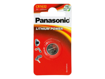 Panasonic CR1632 lithiumbatteri 3V, 1 stk. i blister