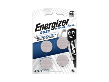 CR2032 Ultimate Lithium Batteri ENERGIZER 3V knapcelle 4stk/blister -30°C