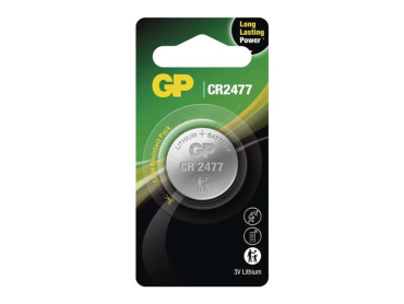 GP lithium knapcellebatteri CR2477, 590 mAh 3V