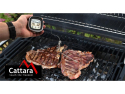 Digitalt grilltermometer CATTARA 13089 med aftagelig rustfrit stål probe og touchskærm