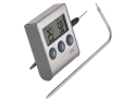 Nåletermometer EMOS E2157 med digital minutur og temperaturalarm, måler fra -20 °C til +250 °C, 1,25 m probe
