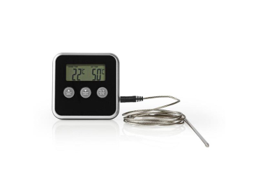 Kødnåletermometer KATH105BK NEDIS med indbygget timer og temperaturområde op til 250 °C