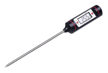 Digitalt stiktermometer THG44 HADEX - måleområde –50 °C til +300 °C, diameter 20 mm, længde 207 mm, nøjagtighed 1 °C, opløsning 0.1 °C, strømforsyning 1× LR44