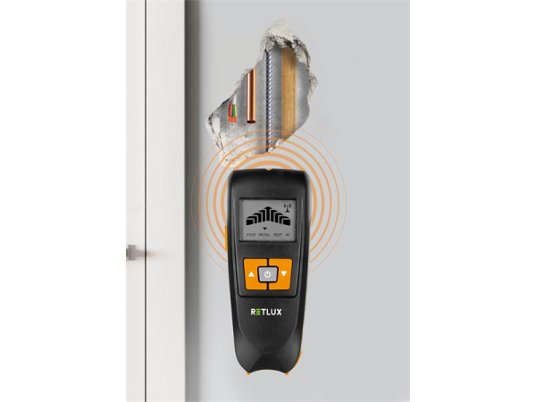 RETLUX RDT 100 4in1 Multidetektor Stud - Træ, Metal og Strømførende Ledninger