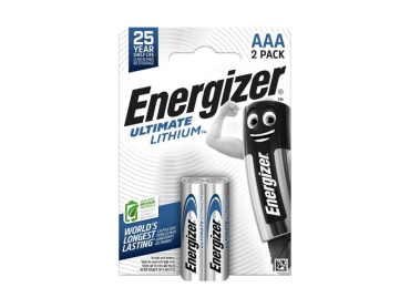 AAA Lithiumbatteri 1.5V ENERGIZER Ultimate R03 2 stk/blister -40°C