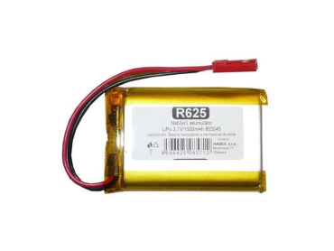 Genopladeligt LiPo-batteri 3,7V 1500mAh (803450, Hadex)