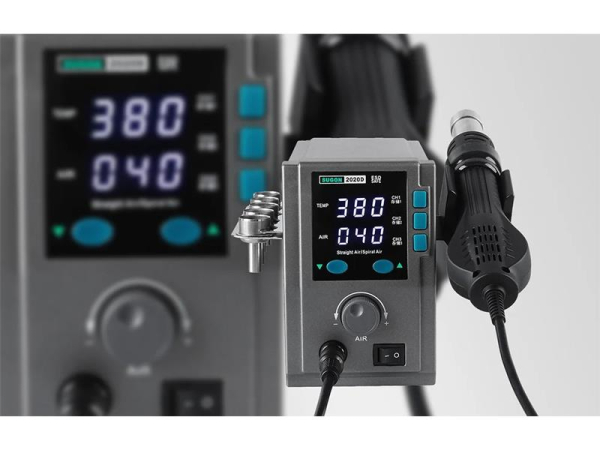 Loddestation SUGON 2020D med varmluft, 700 W, temperatur 100-500°C