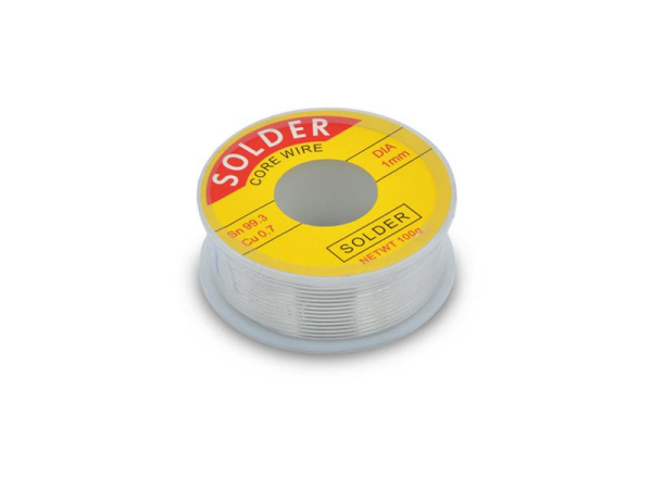 Blyfri Loddetin TIPA 1.0mm 100g Sn99.3 Cu0.7 Flux 2%