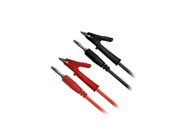 Målekabler med bananstik og krokodillenæb Geti GT-L06, 100 cm, 0,32 mm2