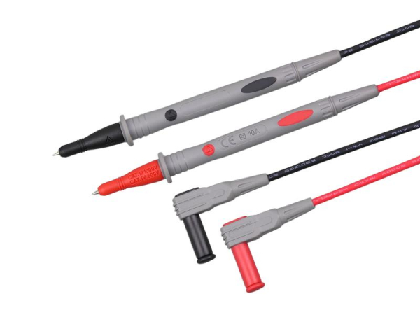 Testkabelsæt UNI-T UT-L28 til UT171/181, UL 18AWG dobbeltisolering, aftagelig hætte, 900mm, CAT III 1000V / CAT IV 600V 10A