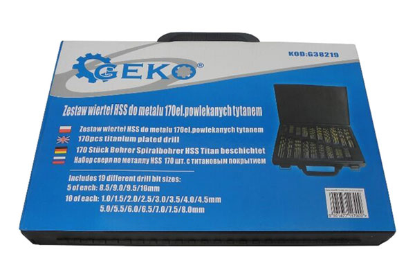 Set of metal drills GEKO G38219 170ks
