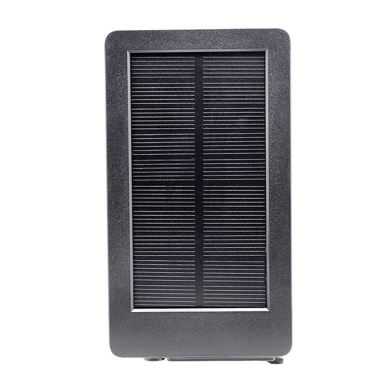 Solpanel til CAMOUFLAGE Trailcamera - Selvopladende, Kompatibel med Alle Modeller Undtagen SM4-Pro, Sort