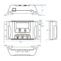 MPPT solcellekontroller 15A Lumiax MT1550EULi til 12V lithiumbatterier