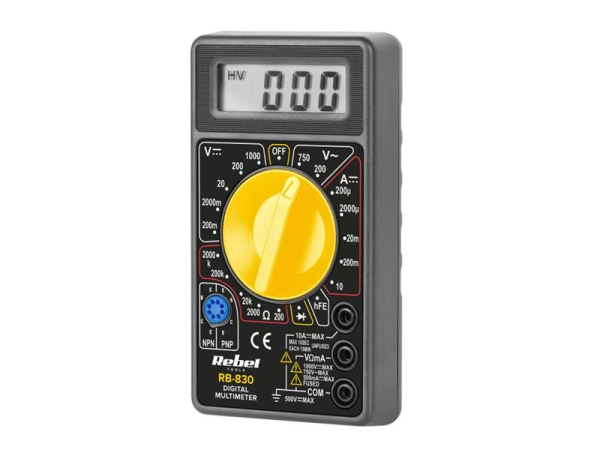 Multimeter RB-830 REBEL med manuel måleområdeskift og diodetest