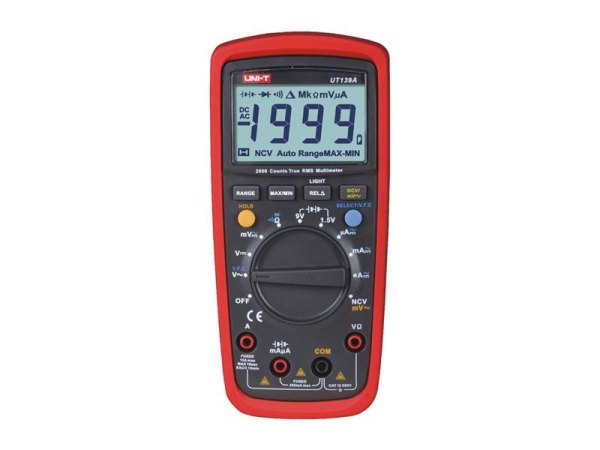 Multimeter UT139A UNI-T med True RMS og CAT III 600V